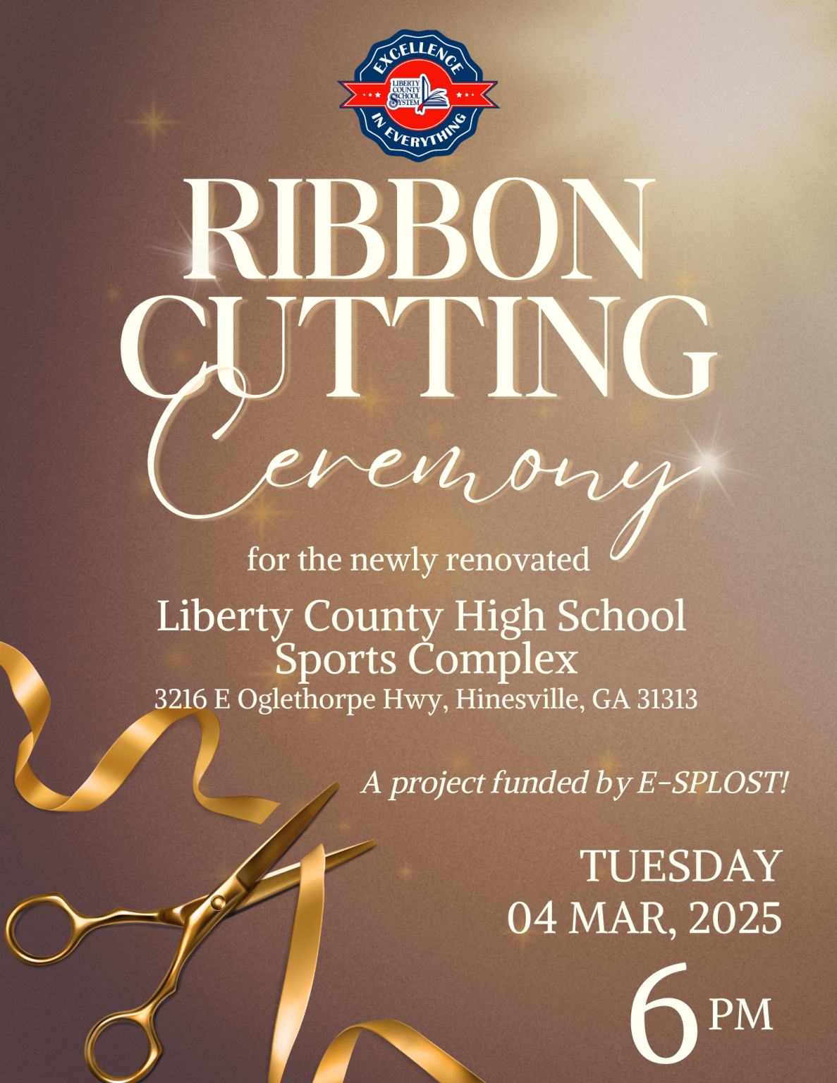 Ribbon Cutting Ceremony : Liberty County High School Sports Complex ...