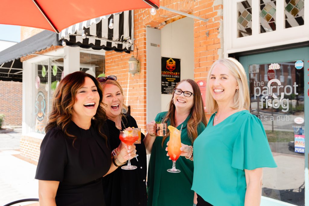 Enjoy drinks outside at The Parrot & Frog