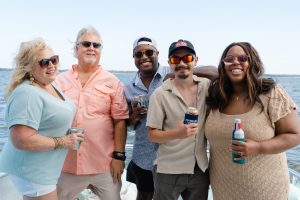 People in the coast
