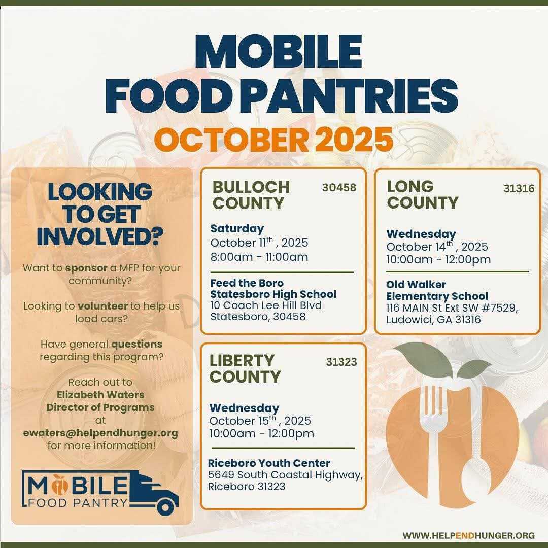 Mobile food pantries