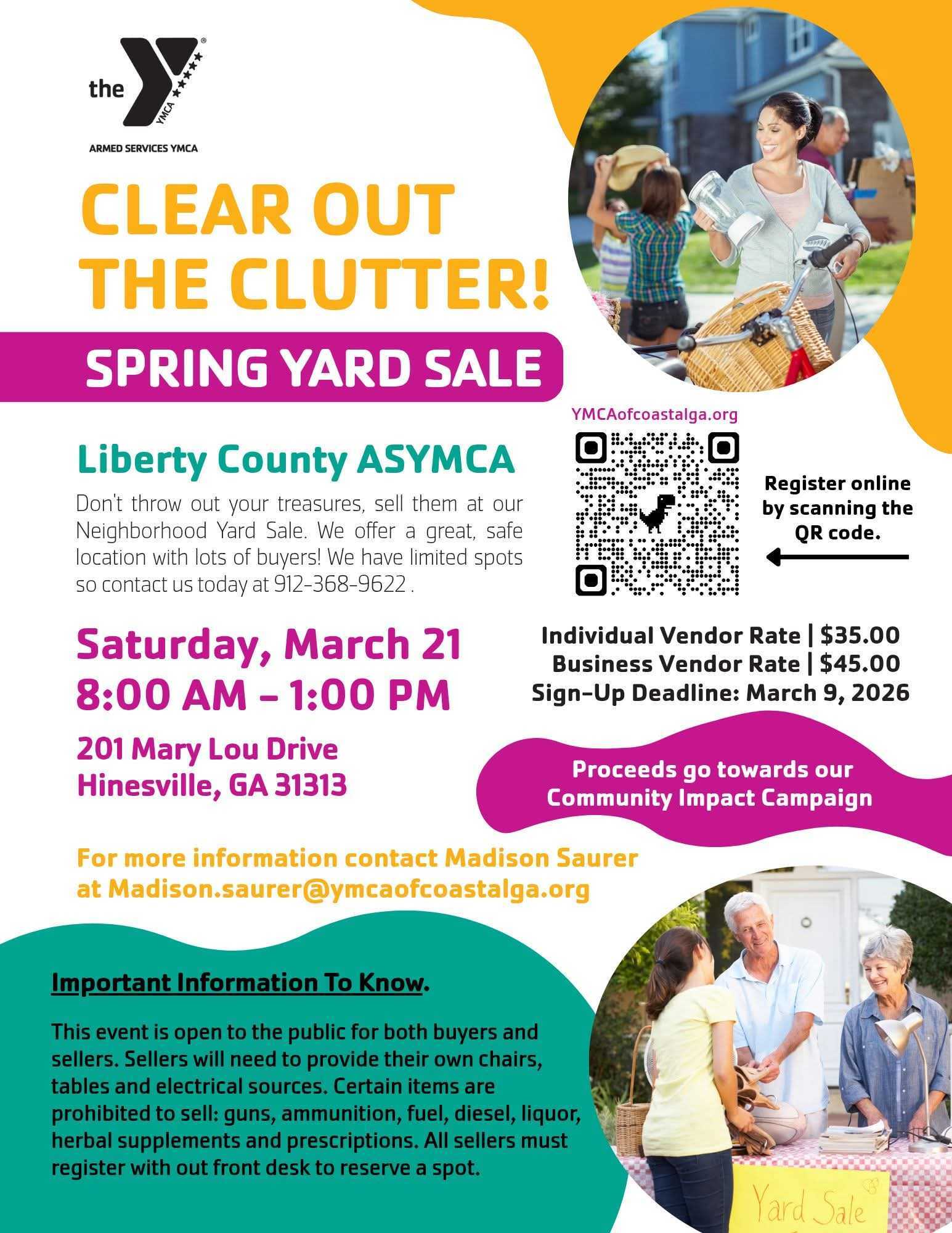Spring Yard Sale flyer