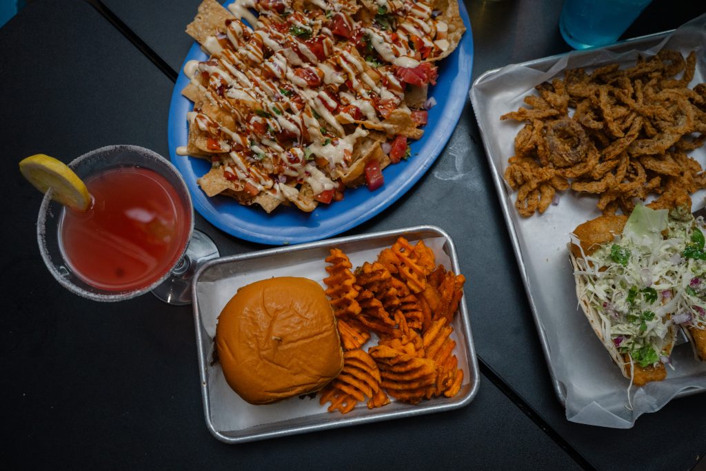 Nachos and fried green tomatoes