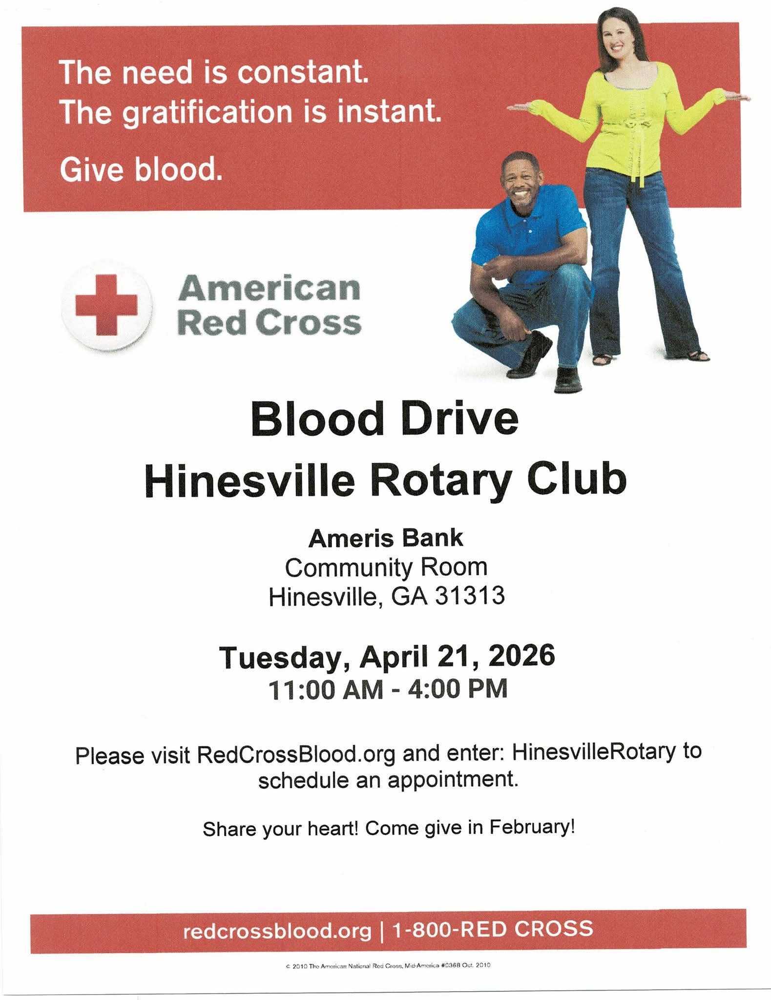 Rotary Club Blood Drive