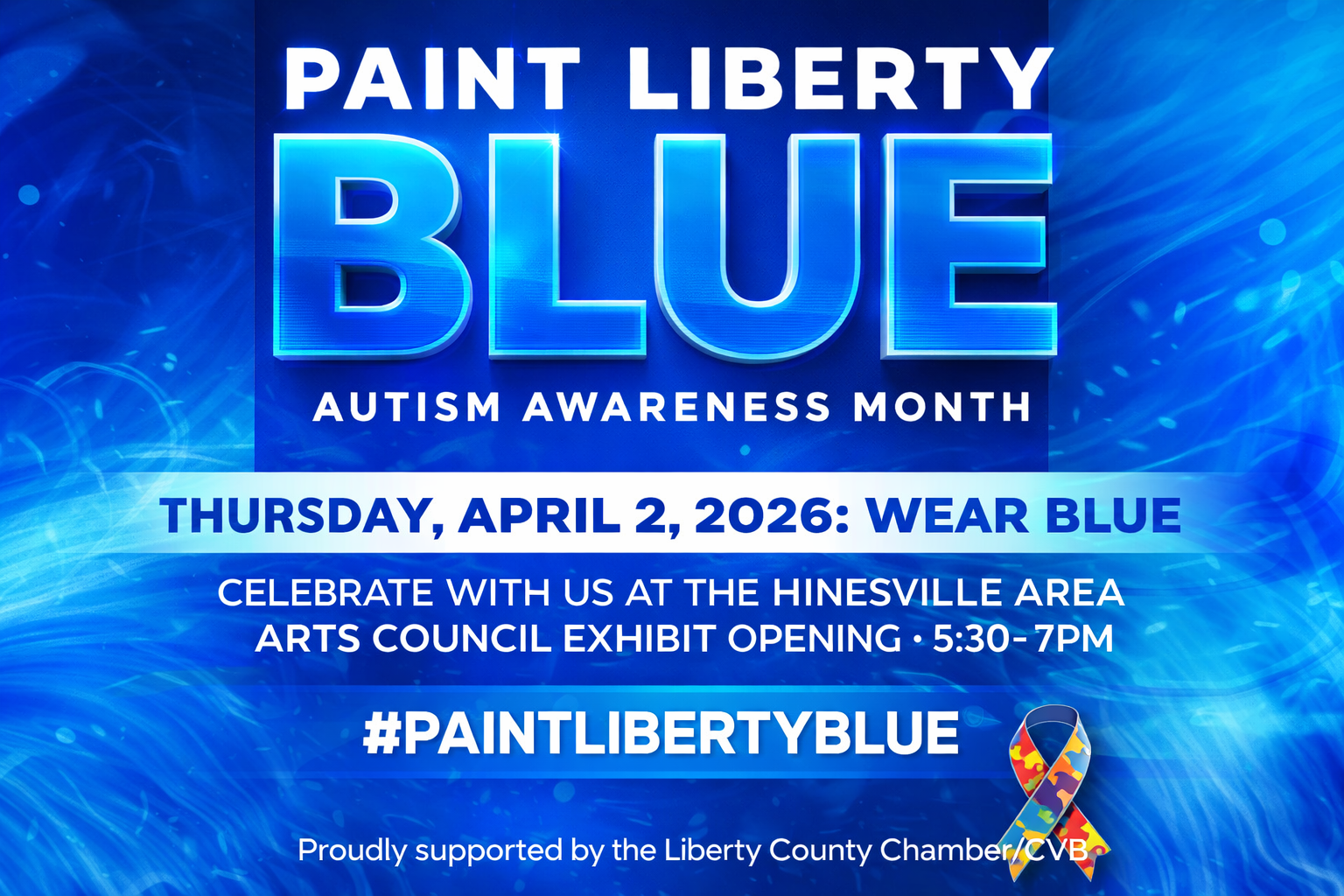 Paint Liberty blue flyer.