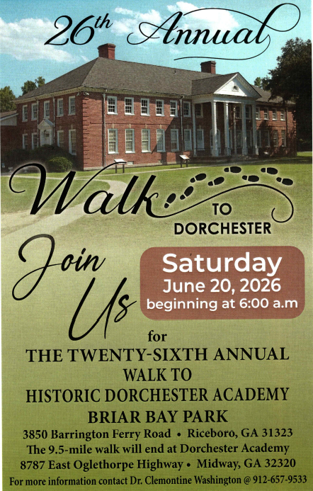 26th Annual Walk to Dorchester flyer,