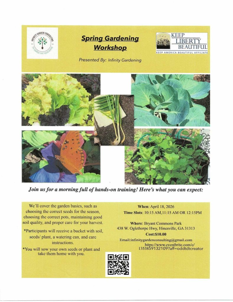 Spring Gardening Workshop flyer