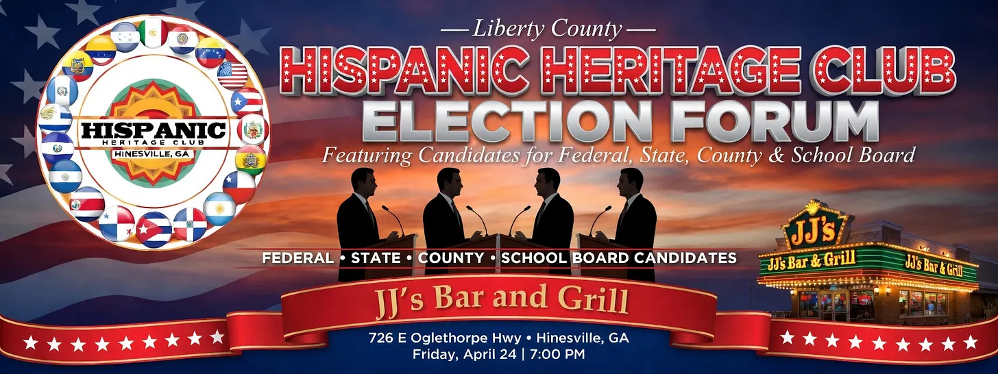 Hispanic Heritage Club election forum flyer