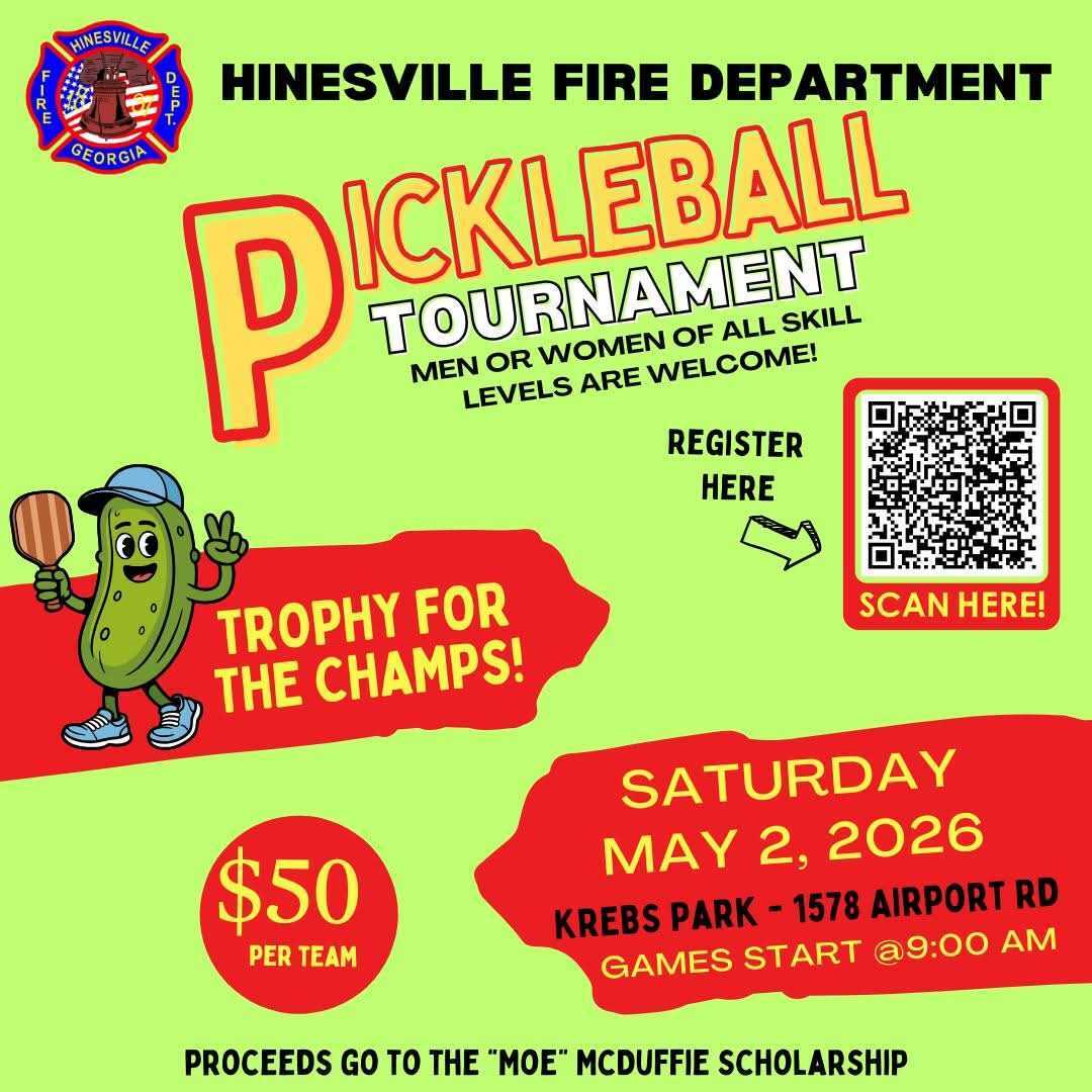 Pickleball tournament flyer