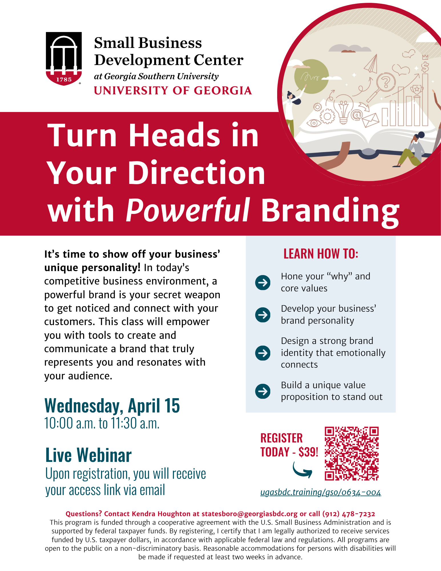 Small Business Development Center at Georgia Southern University - Turn Heads in Your Direction with Powerful Branding