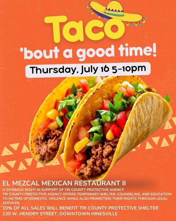 El Mezcal II Giveback Night to Tri County Protective Shelter