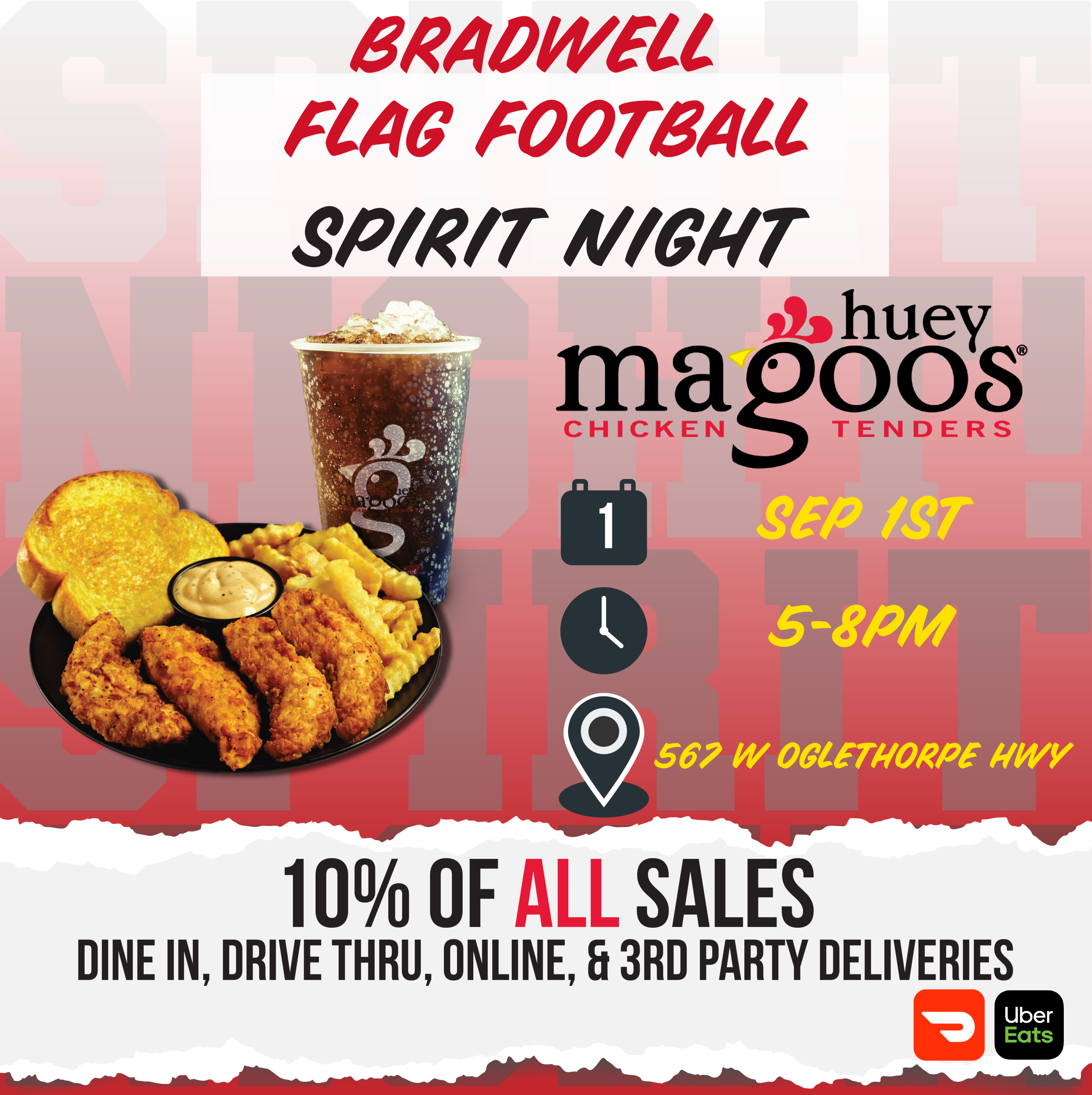Bradwell Flag Football Spirit Night