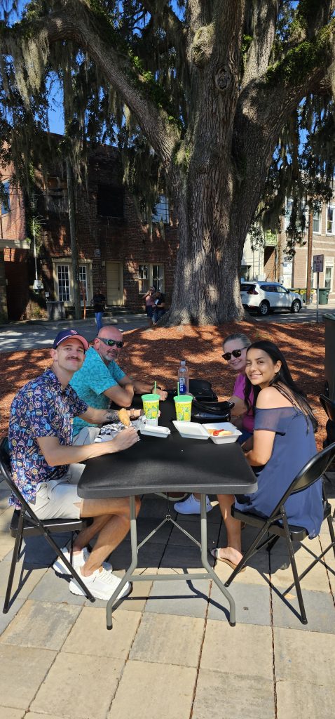 Group enjoying Food Truck Festival