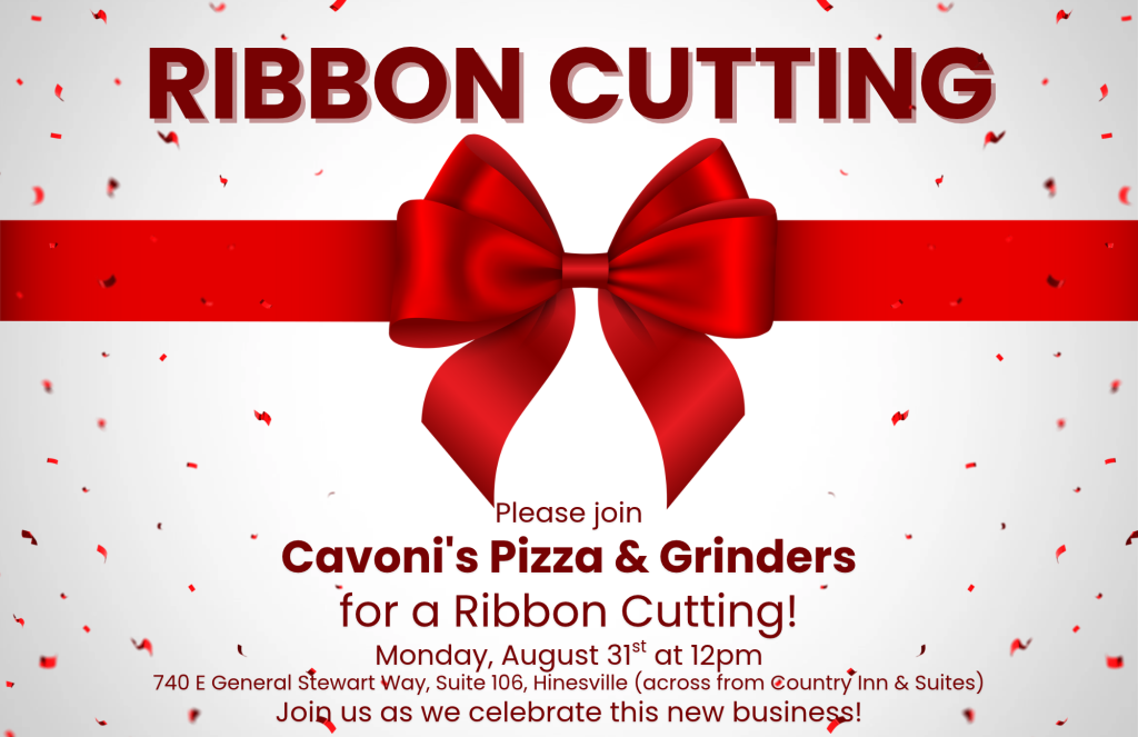 Cavoni's Pizza & Grinders Ribbon Cutting