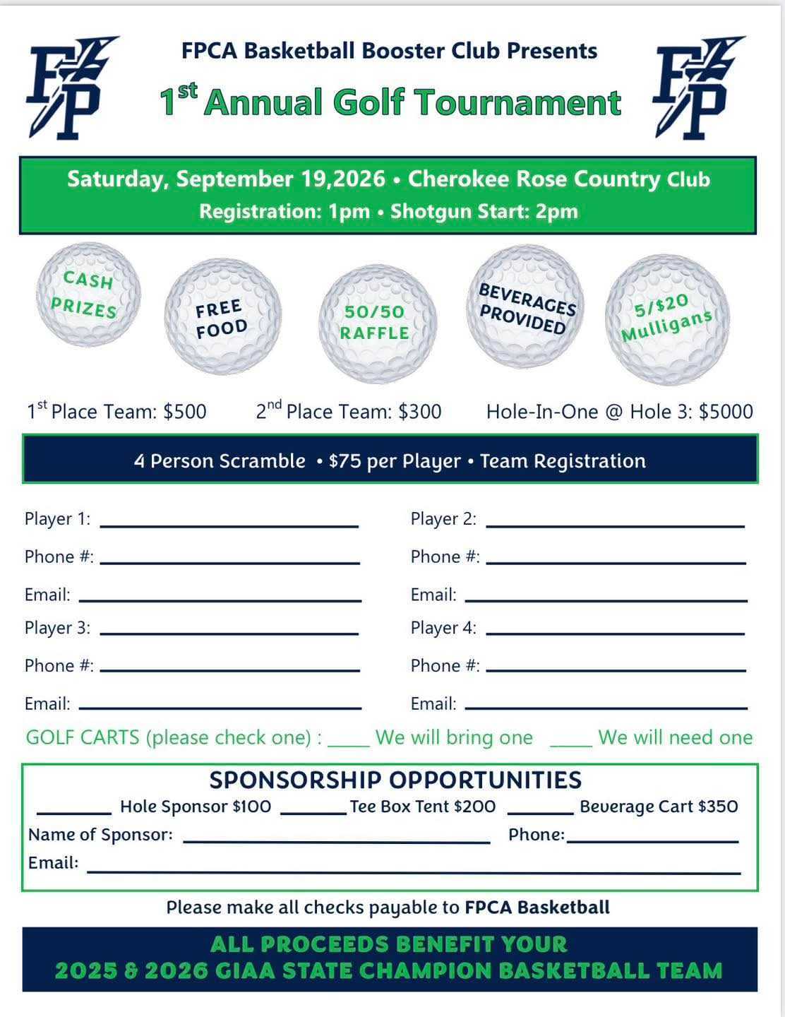 FPCA 1st Annual Golf Tournament
