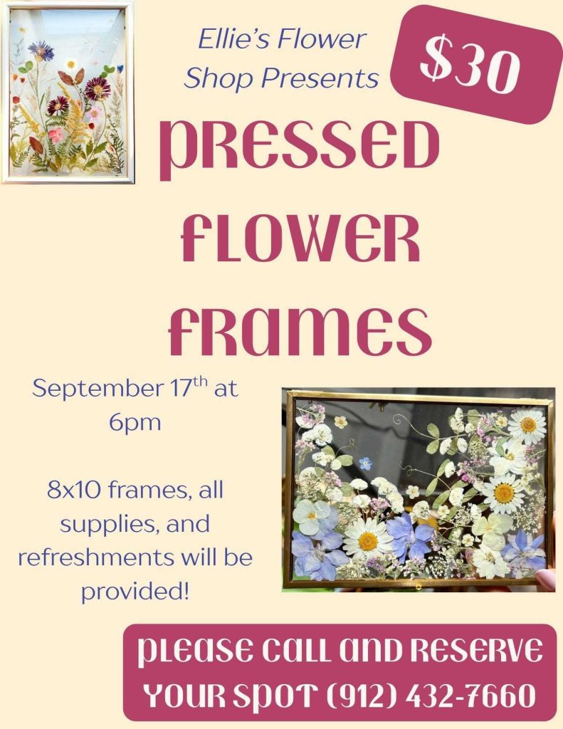 Ellie's Flower Shop Presents Pressed Flower Frames