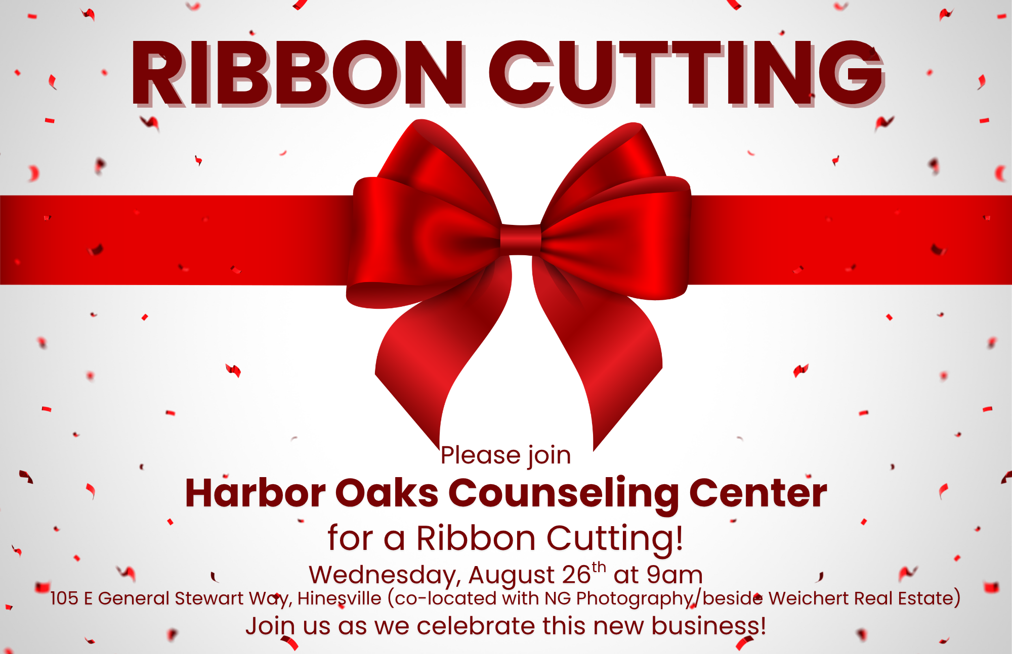 Harbor Oaks Counseling Center Ribbon Cutting