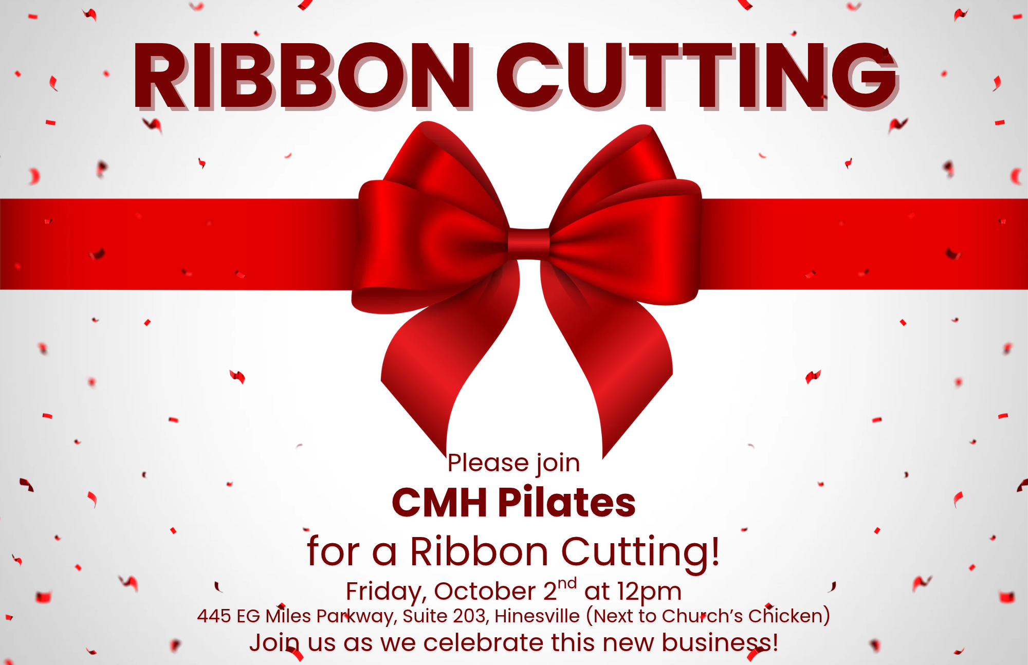 CMH Pilates Ribbon Cutting