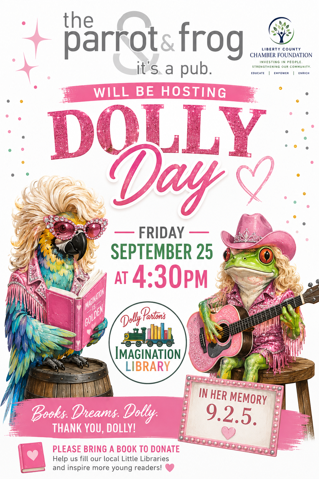 The Parrot & Frog will be hosting Dolly Day