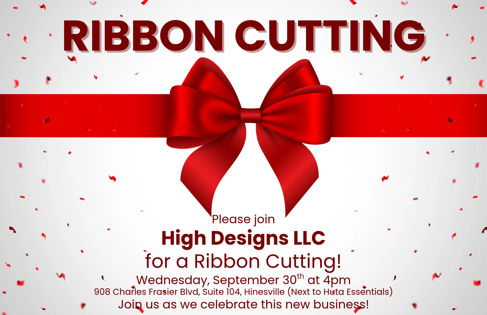 High Designs LLC Ribbon Cutting