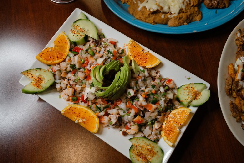 Veggie plate at El Mezcal