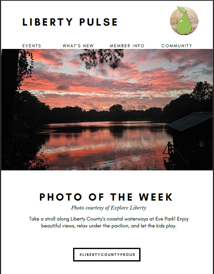 Cover photo with coastal view at local park